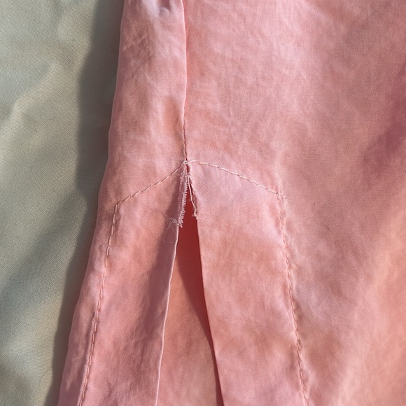 Zara Blouse Women's Size L Pink Flowy Oversized Button Up Shirt - Picture 5 of 7